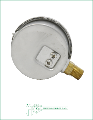 Manómetro Caja Acero Inoxidable 2.5",...