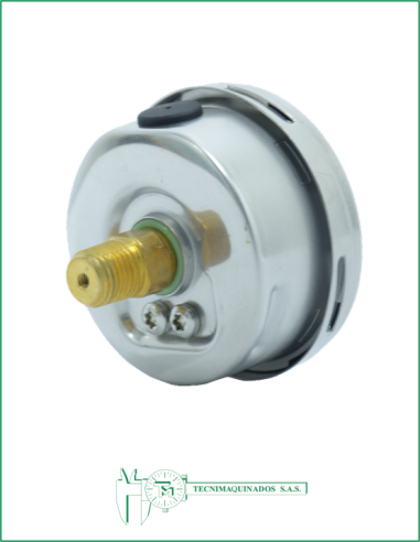 Manómetro Caja Acero Inoxidable 2.5",...