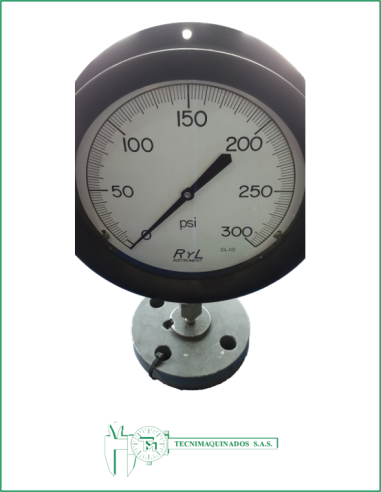 Manómetro Para Vapor Caja Aluminio 8.5"