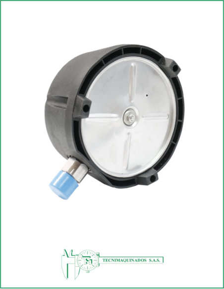 Manómetro Caja Fenólica 4.5", Conexión Vertical 1/2" NPT en Acero Inoxidable