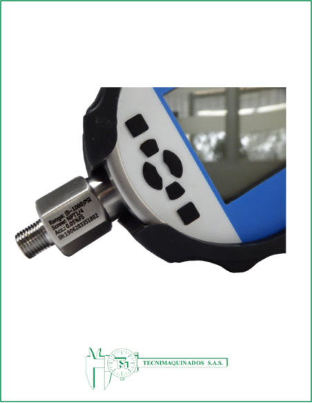 Manómetro Digital Totalmente en Acero Inoxidable 4", Conexión Vertical 1/4" NPT