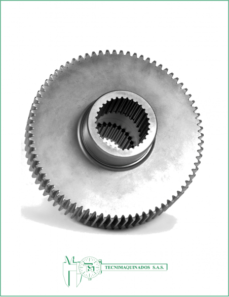 Piñon con dentado interior