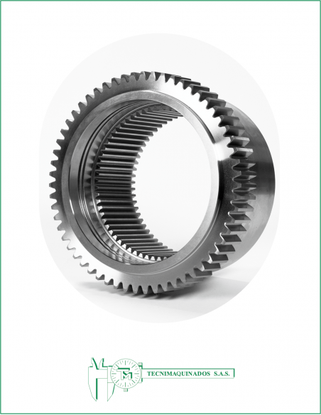 Piñon con dentado interior